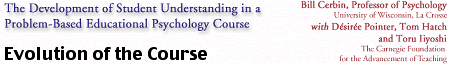  Evolution of the Course 