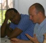 Richard Purcell and Eric Clarke at the 2003 CID convening