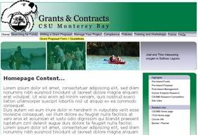 First page of the web site project