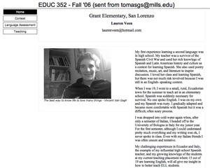 EDUC 352 - Fall 06
